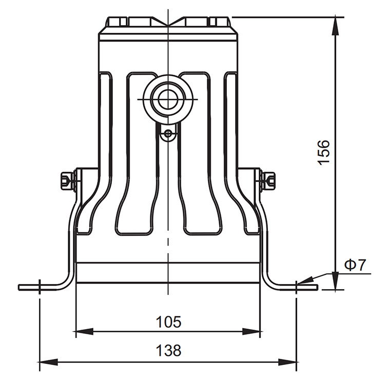spia antideflagrante bsd51 dimensioni di installazione