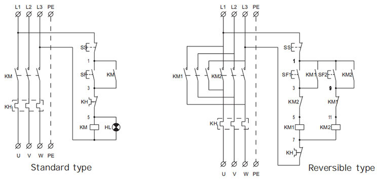 explosionsskyddad magnetisk startmotor bqc elektriskt schematiskt diagram