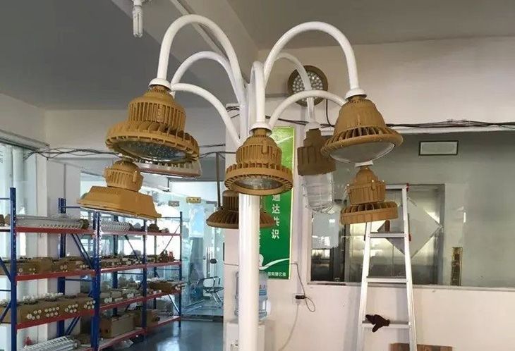installation of explosion proof lights-2