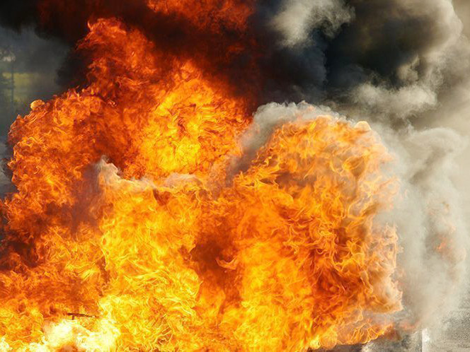 explosão de gás fosfina