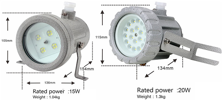 explosion proof inspection hole lamp bsd51