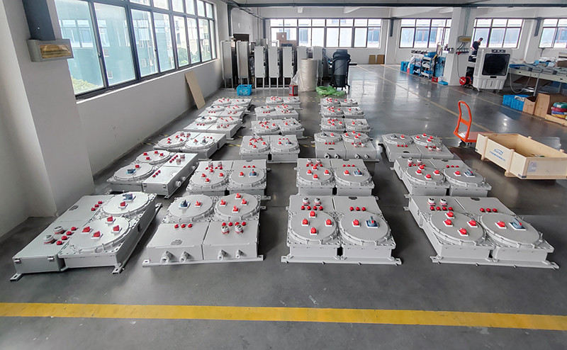 Caja de distribución antideflagrante de doble módulo bx51-10
