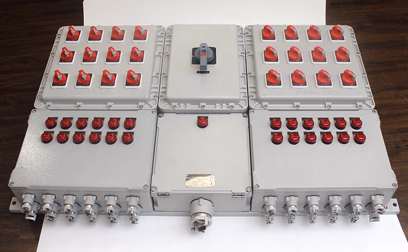 Caja de distribución antideflagrante de doble módulo bx51-7