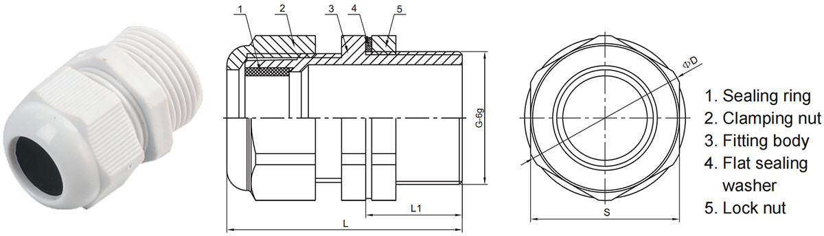 explosion-proof cable gland bdm-i installation dimensions