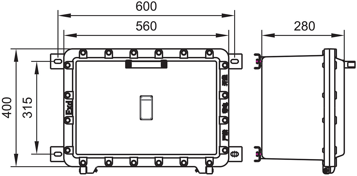 explosion-proof junction box bjx-i enclosure specifications-3
