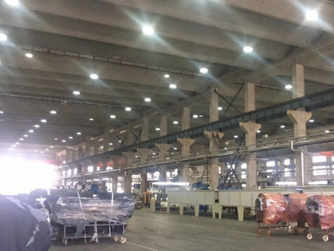 installation of explosion proof lights in factories