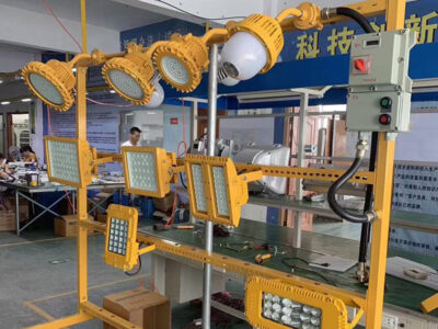 installation of led explosion proof floodlights