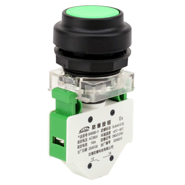 Explosion-Proof Push Button Component BA8060 Green