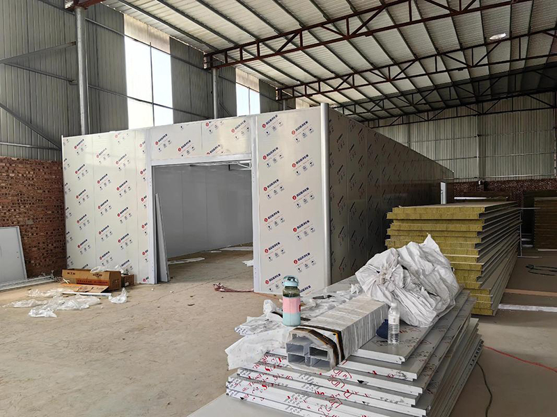 furniture spray booth under construction