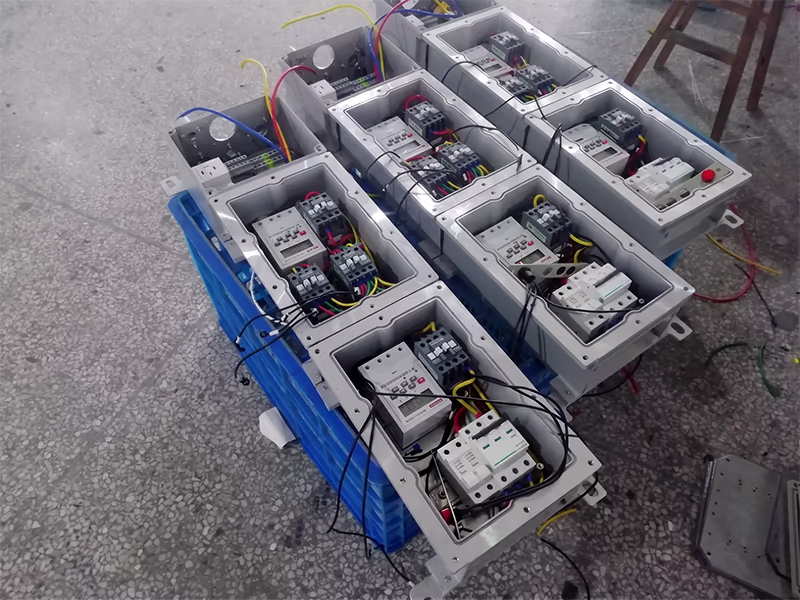 explosion-proof motor starter control box internal wiring