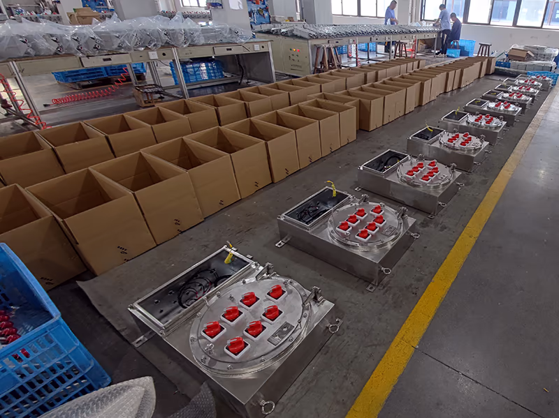 Bulk control panels ready for testing